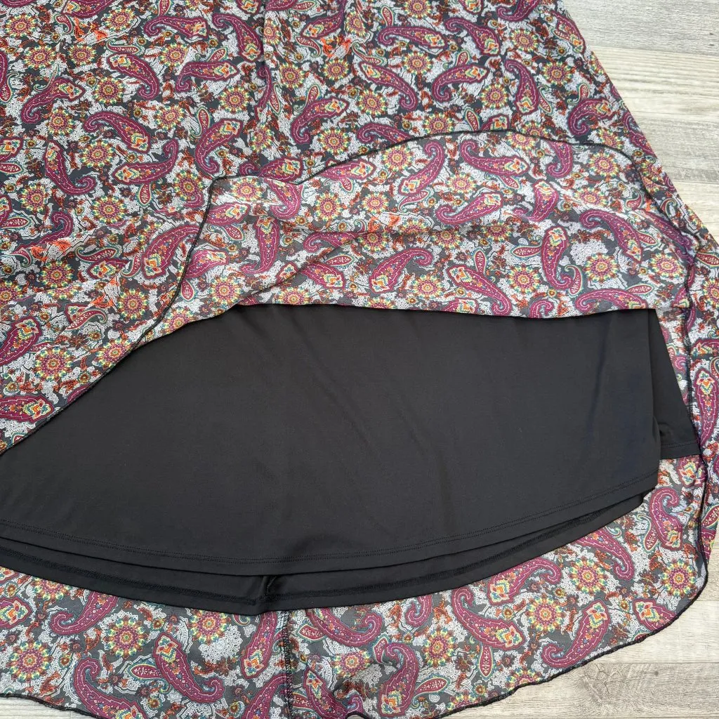 Lularoe multicolor paisley maxi skirt wide elastic waist size XL P41 - Image 5