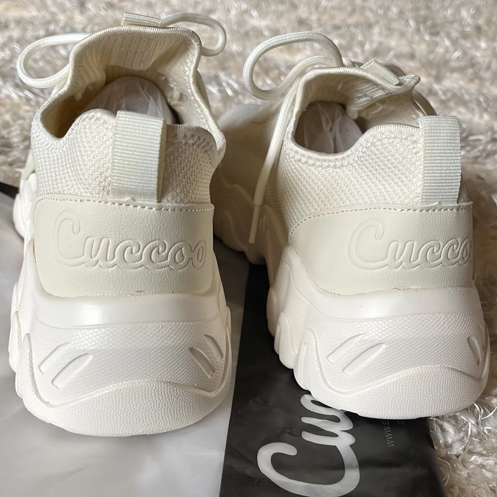 SHEIN Cuccoo cream color sneakers size 41/10 - Image 2