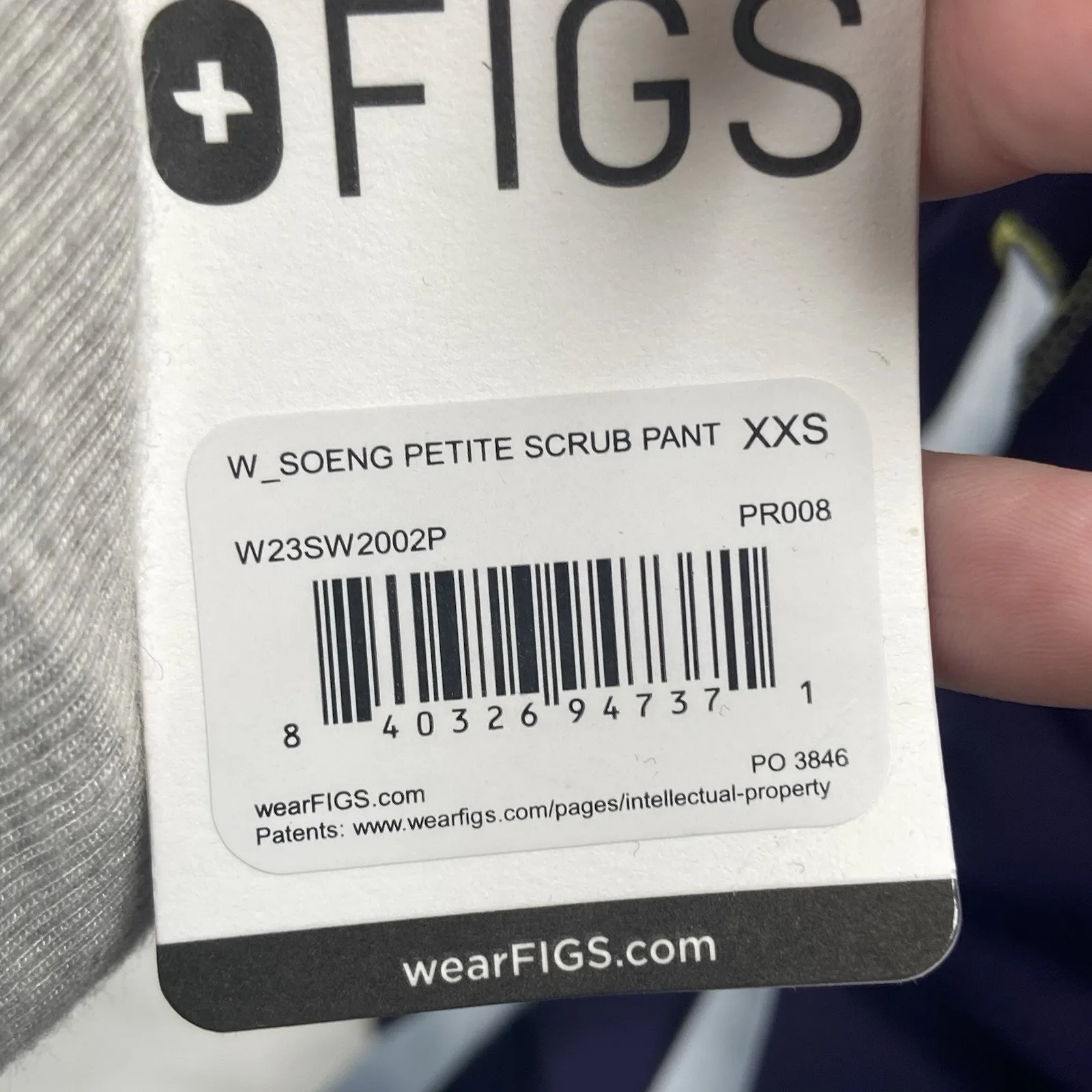 Figs Scrub Pants Women's Size XXS Petite Soeng Purple NEW Pockets Drawstring - Image 4