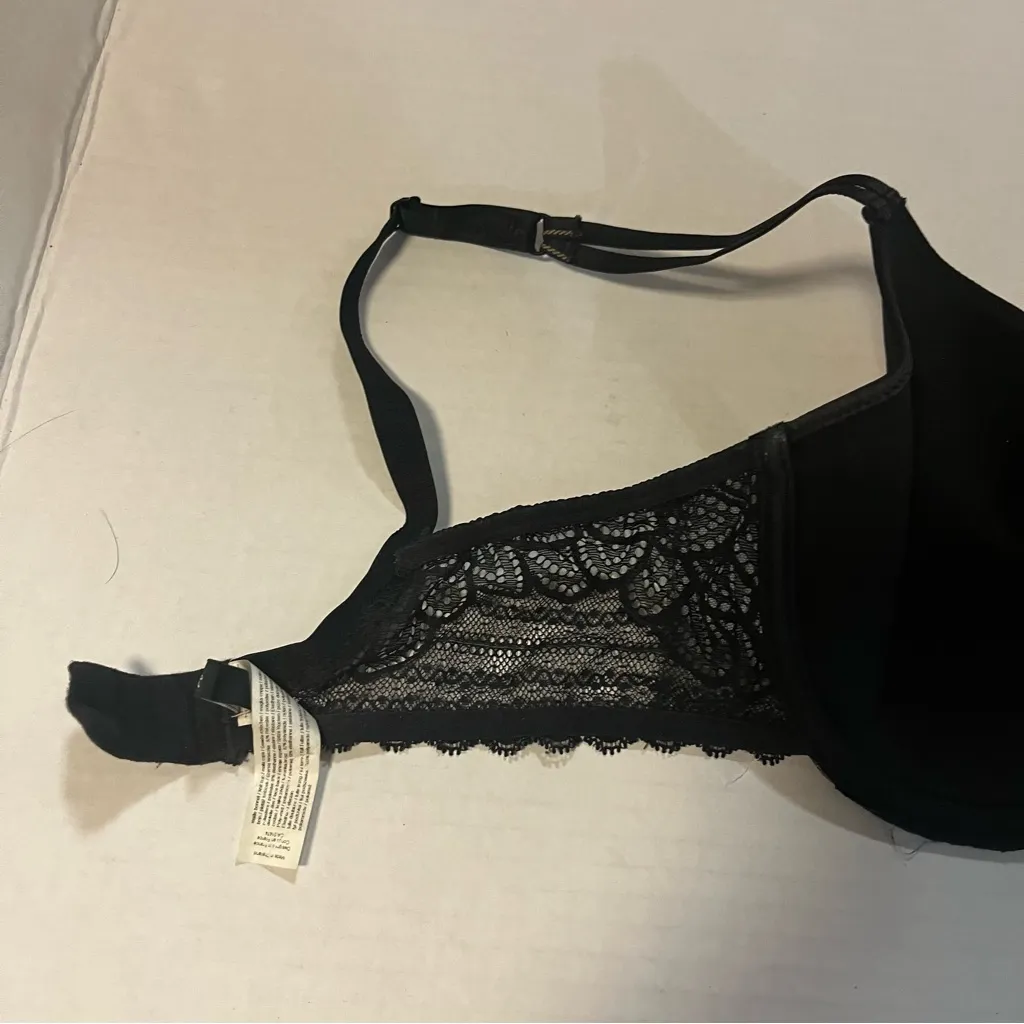 Chantelle Bra Merci Underwire Spacer T-Shirt Bra in 36D Black EUC 1747 - Image 13