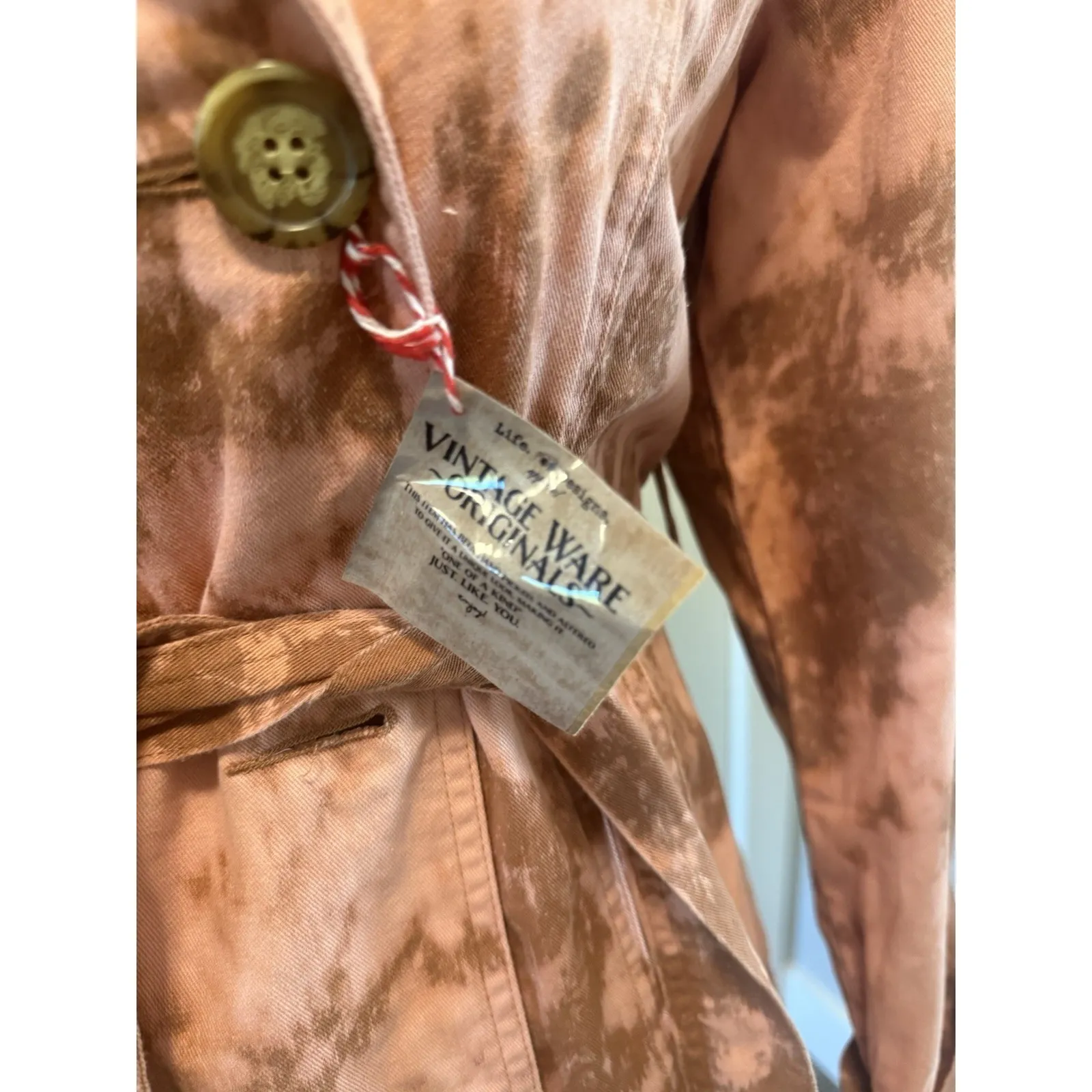 Custom Tie Dye‎ Jean Jacket Womens Size Medium Handmade Forever 21 - Image 2