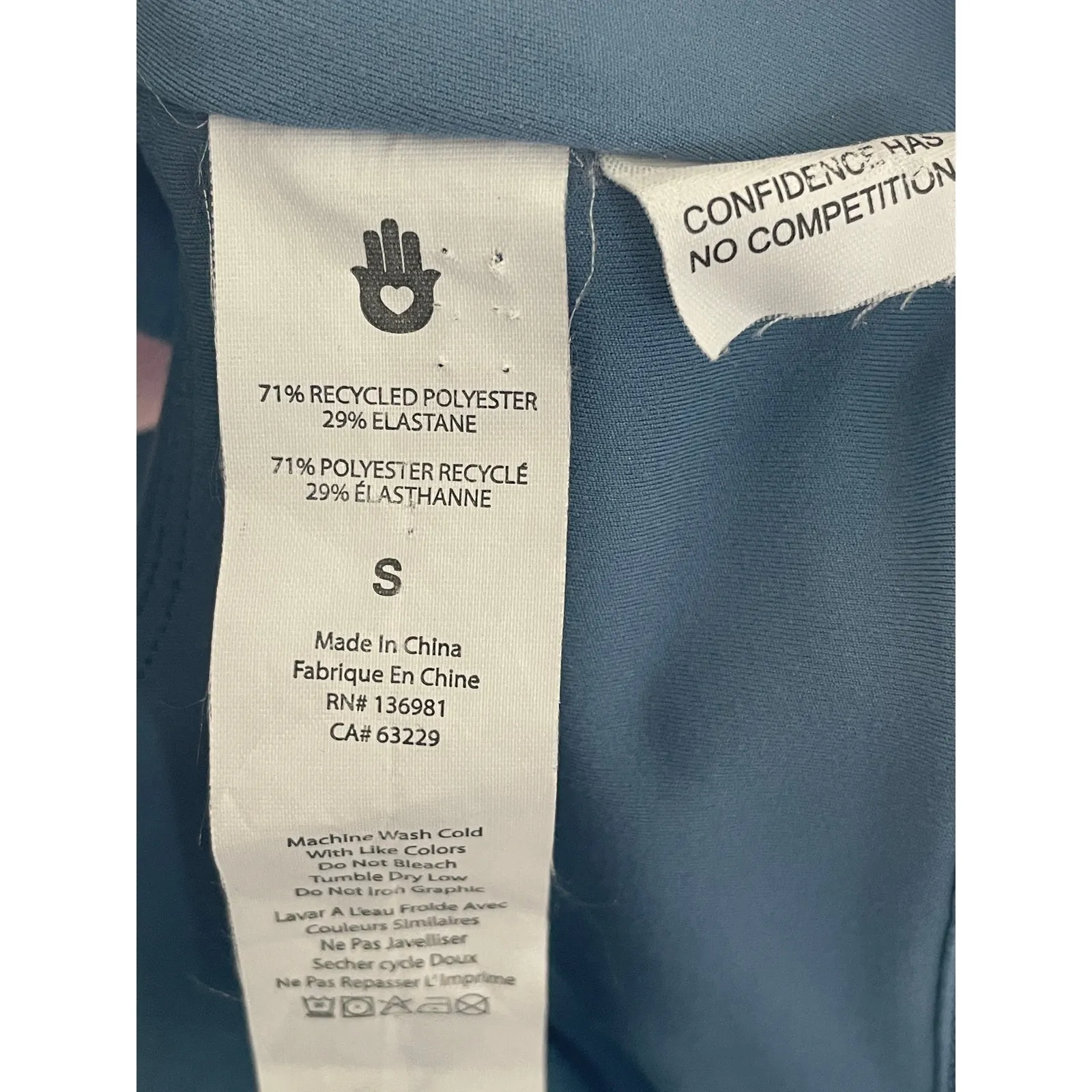 Spiritual Gangster Twist Back Bandeau Bra Blue Small - Image 8