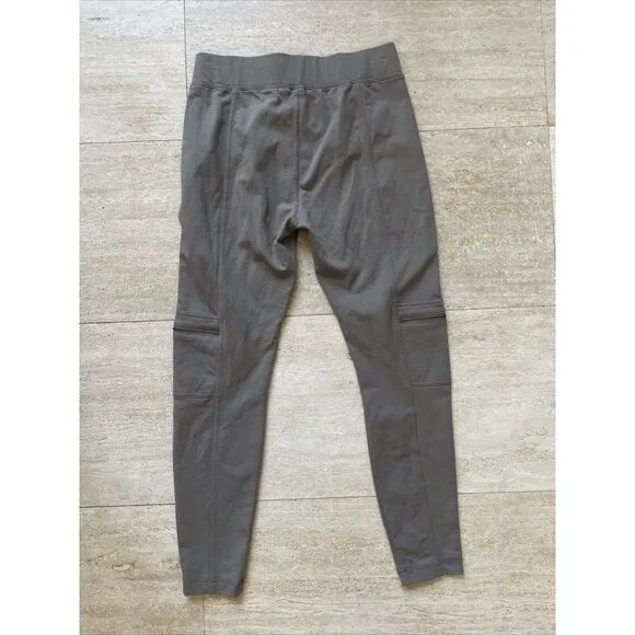 Soft Surroundings Pull On Leggings Womens‎ PS Zip Pockets On Leg Stretch Green - Image 5