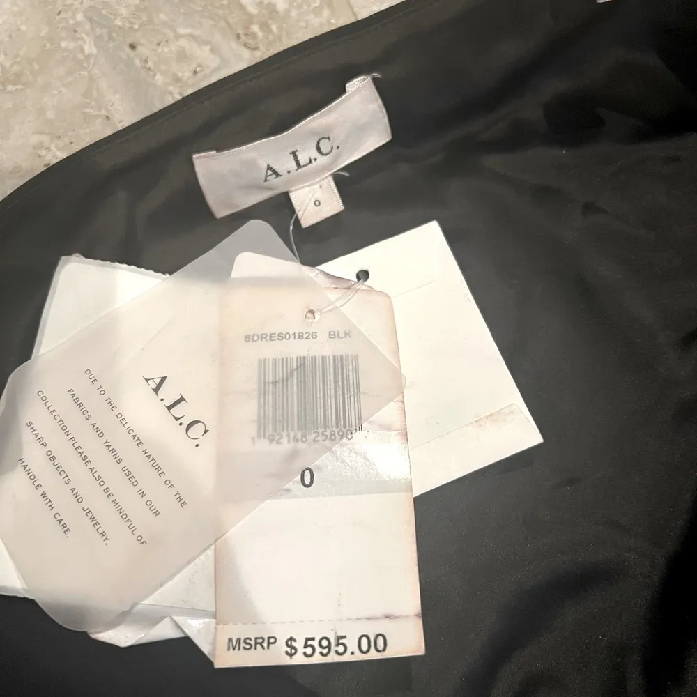 A.L.C. Revolve* Hazel Mini Cut-Out Dress in Black, Size 0 Retail $595 - Image 14