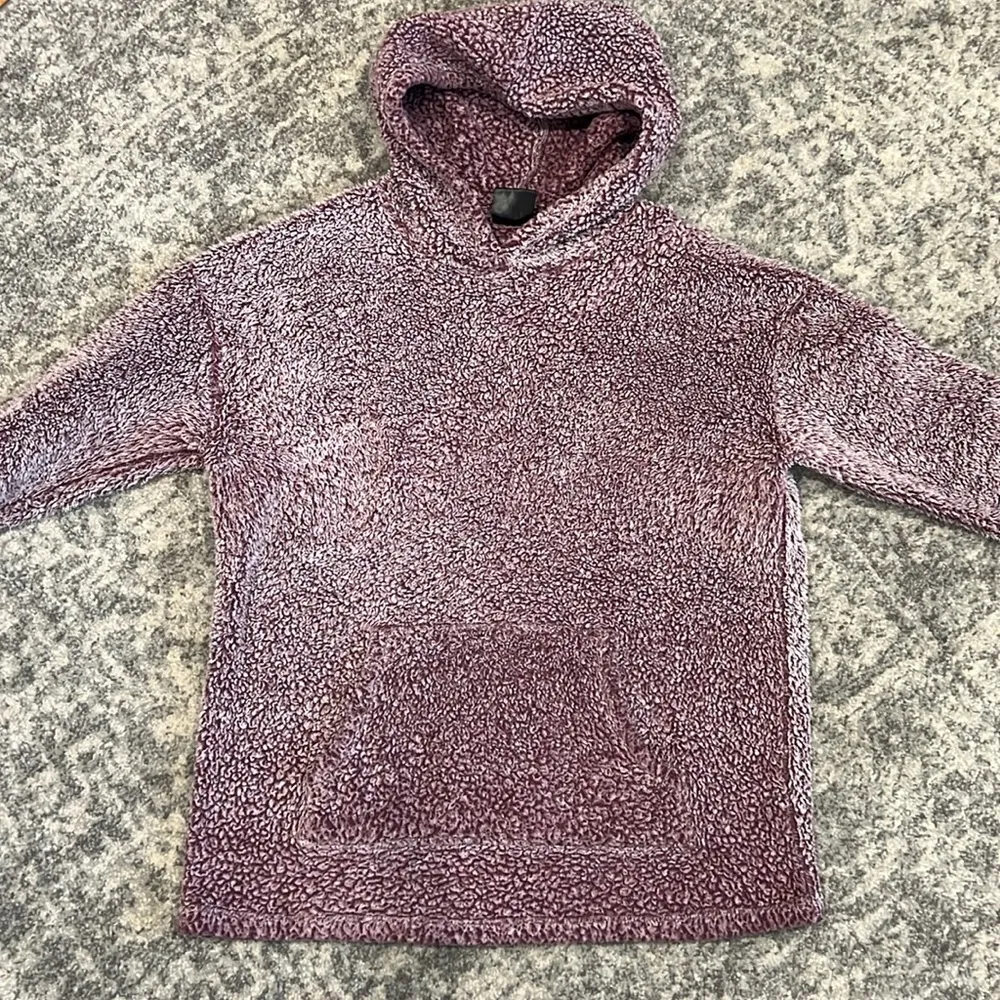 32 Degrees Women’s Soft Sherpa Pullover Hoodie in Pink Heather - Image 2