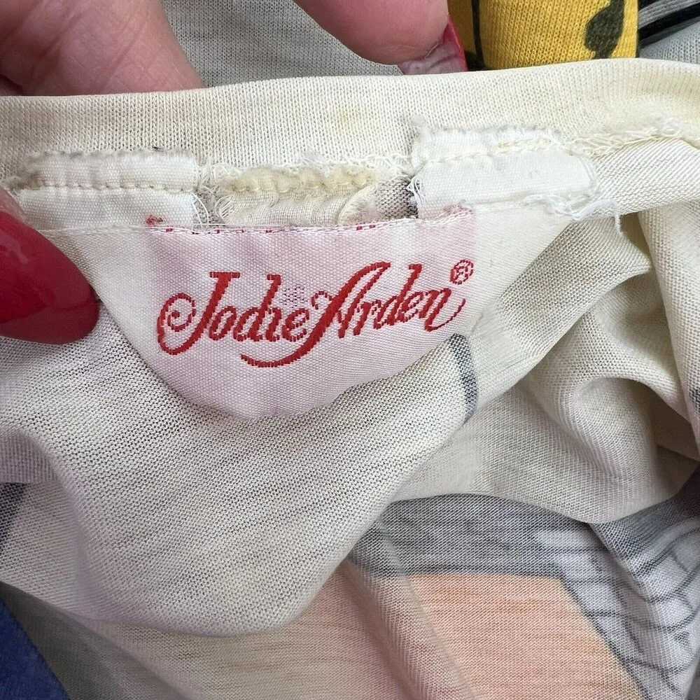 Vtg 1985 Sz L Night Shirt Looney Tunes Warner Bros Tweety Sylvester Jodie Arden Size L - Image 3