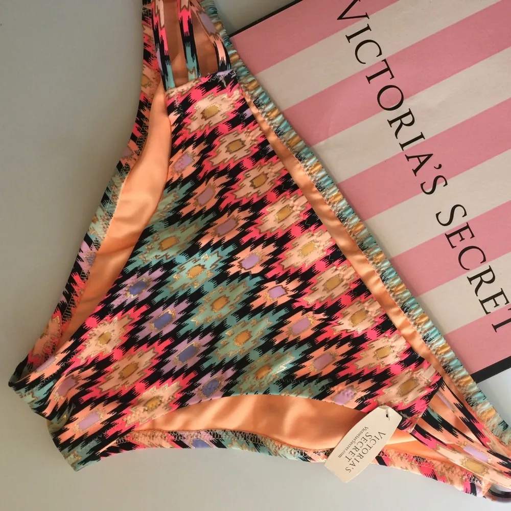 - NEW! XS Swim Strappy Cheeky Bikini Bottoms - Image 5