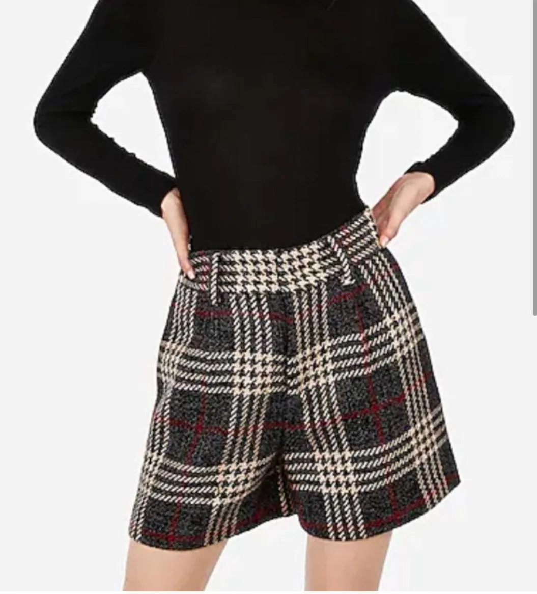 EXPRESS XXS high-waisted wool blend shorts - Image 3