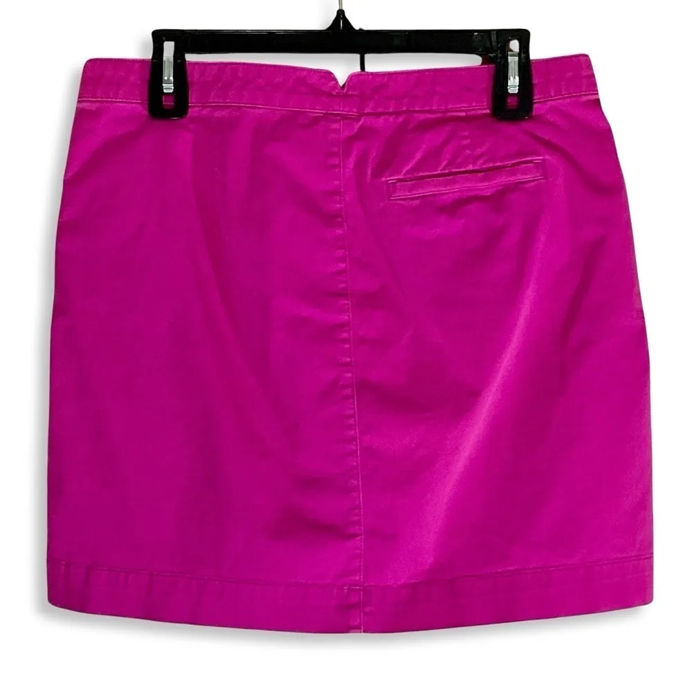 GAP Y2K Skirt Womens 4 Pink Mini Button Up Preppy Retro Pockets‎ Stretch 32x17 - Image 2