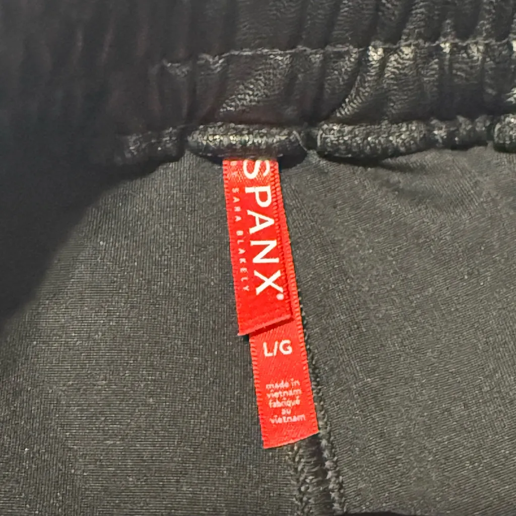 SPANX leather like jogger noir black - Image 9