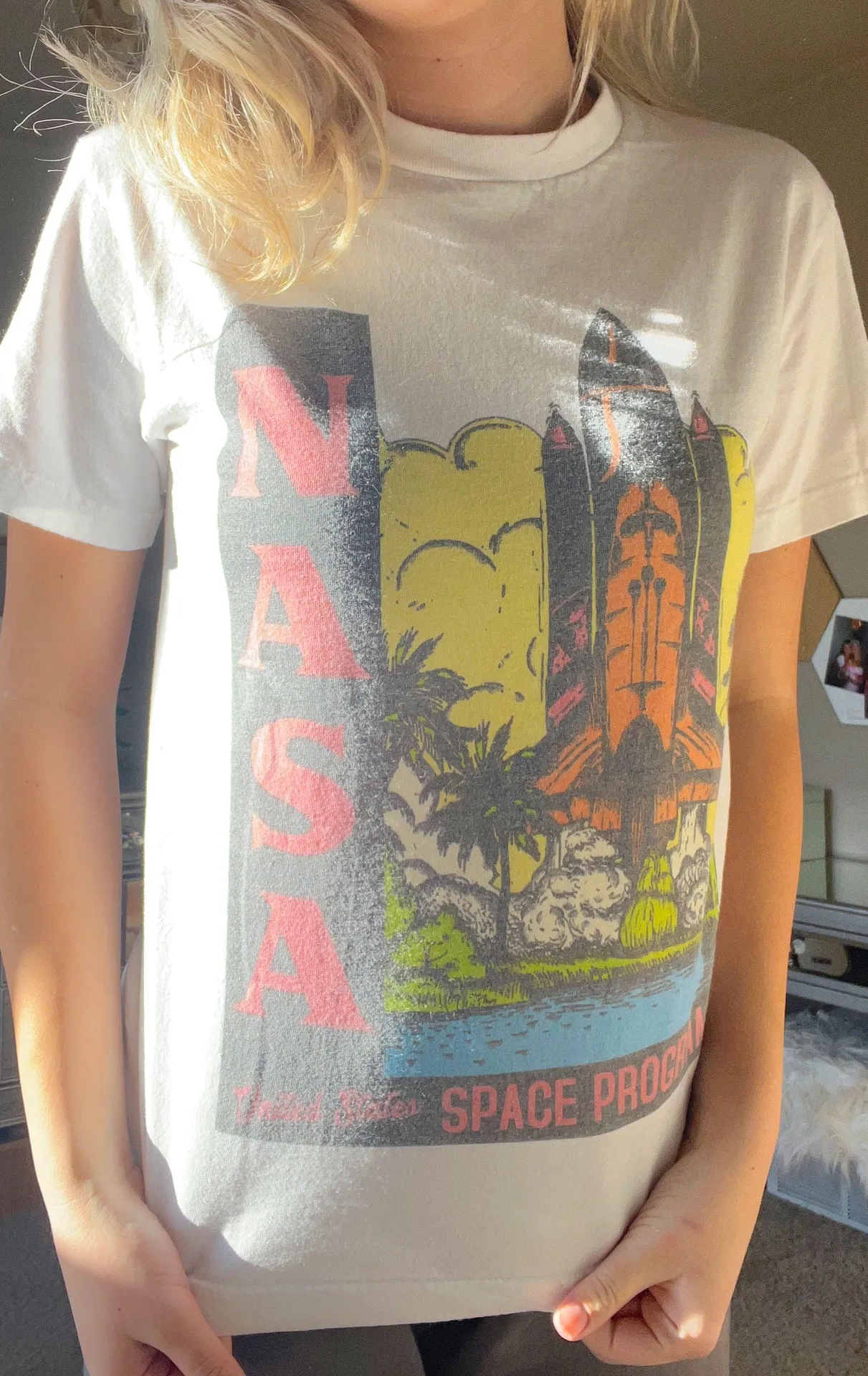 Nasa Vintage Tshirt White - Image 4