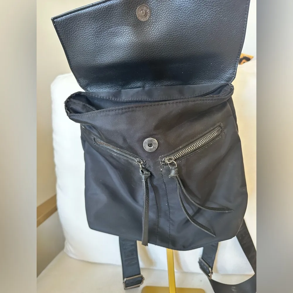 BOTKIER TRIGGER MINI BLACK NYLON LEATHER BACKPACK - Image 2