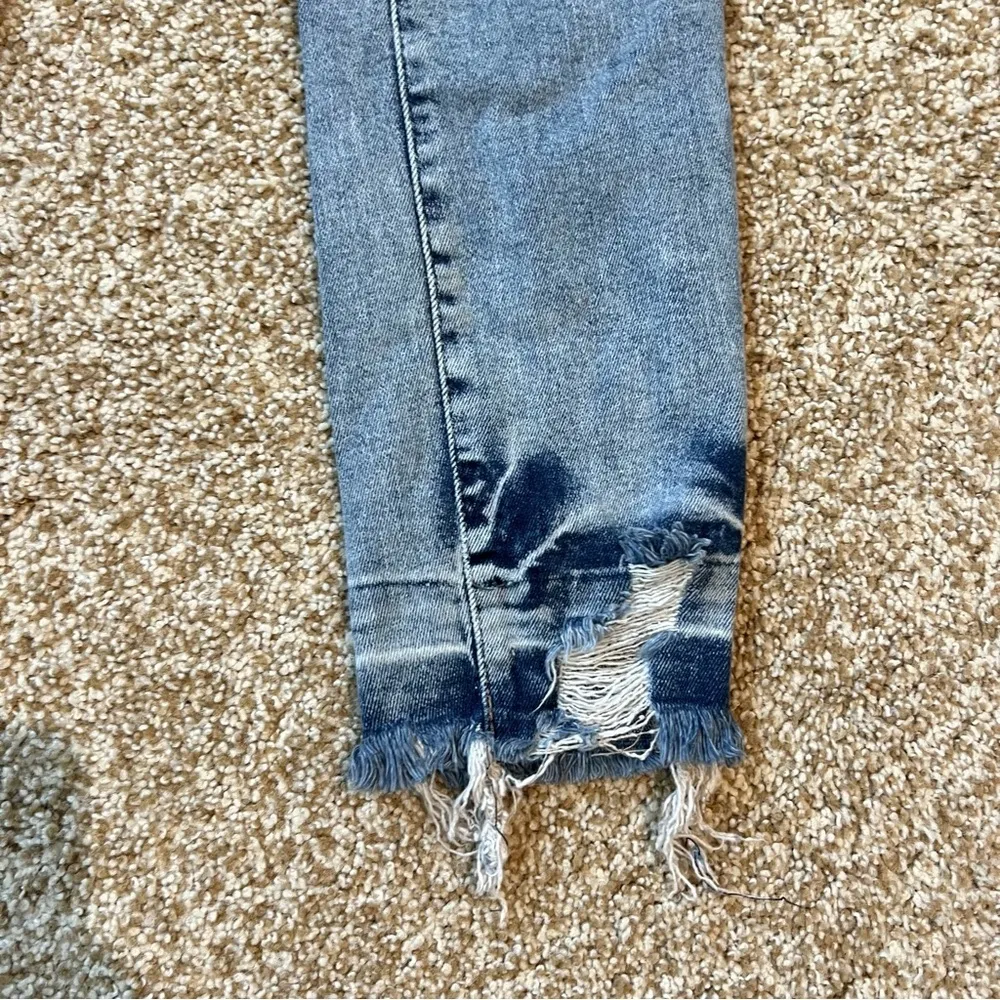 Good American Good Legs High Rise Distressed Indigo321 Sz 00/24 - Image 2