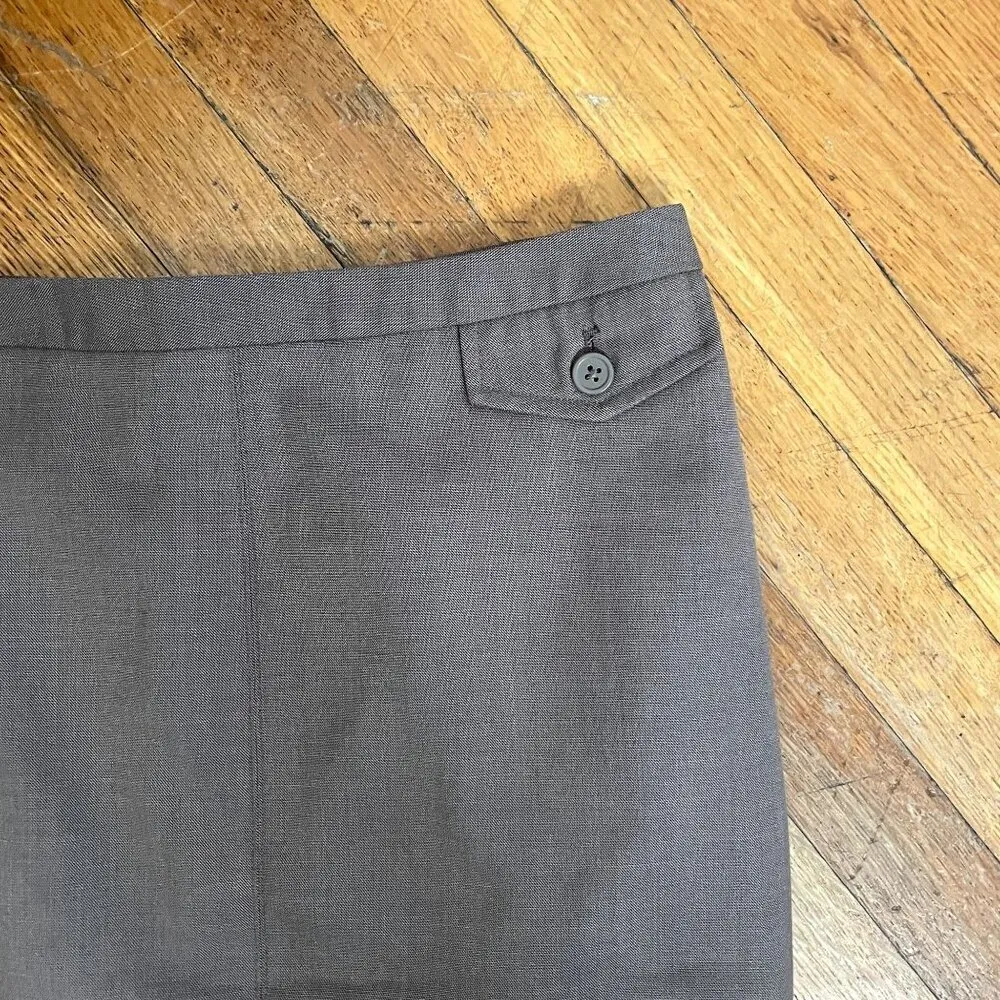 Gap business casual gray pencil skirt small pocket lightweight women size 2 - Image 2