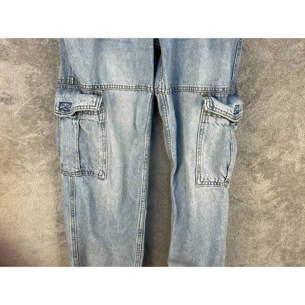 Aeropostale Low Rise Cargo Jeans Small Short Baggy Grunge Skater Festival 28x26 - Image 4