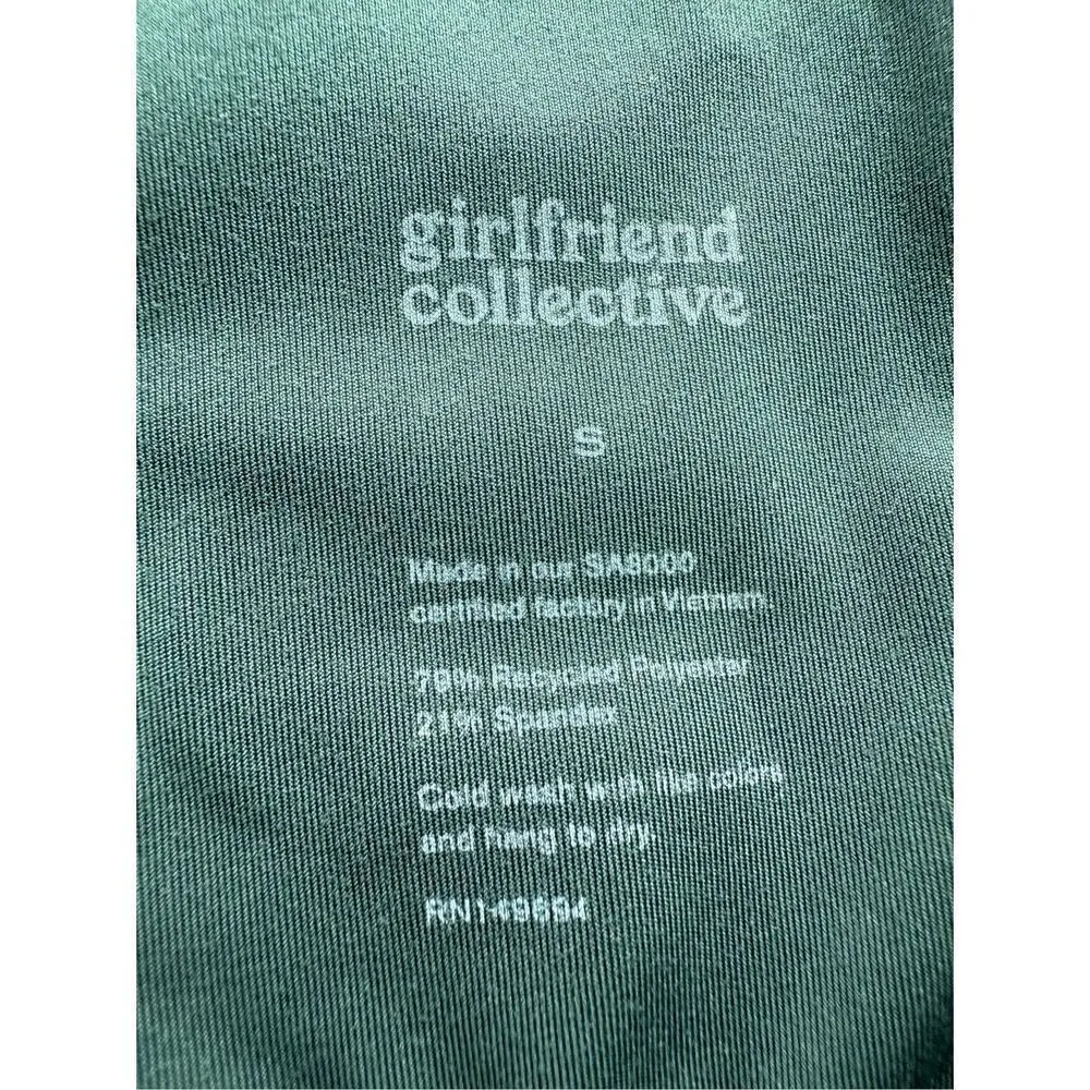 Girlfriend Collective Moss Green Topanga Halter Sports Bra Size S - Image 6