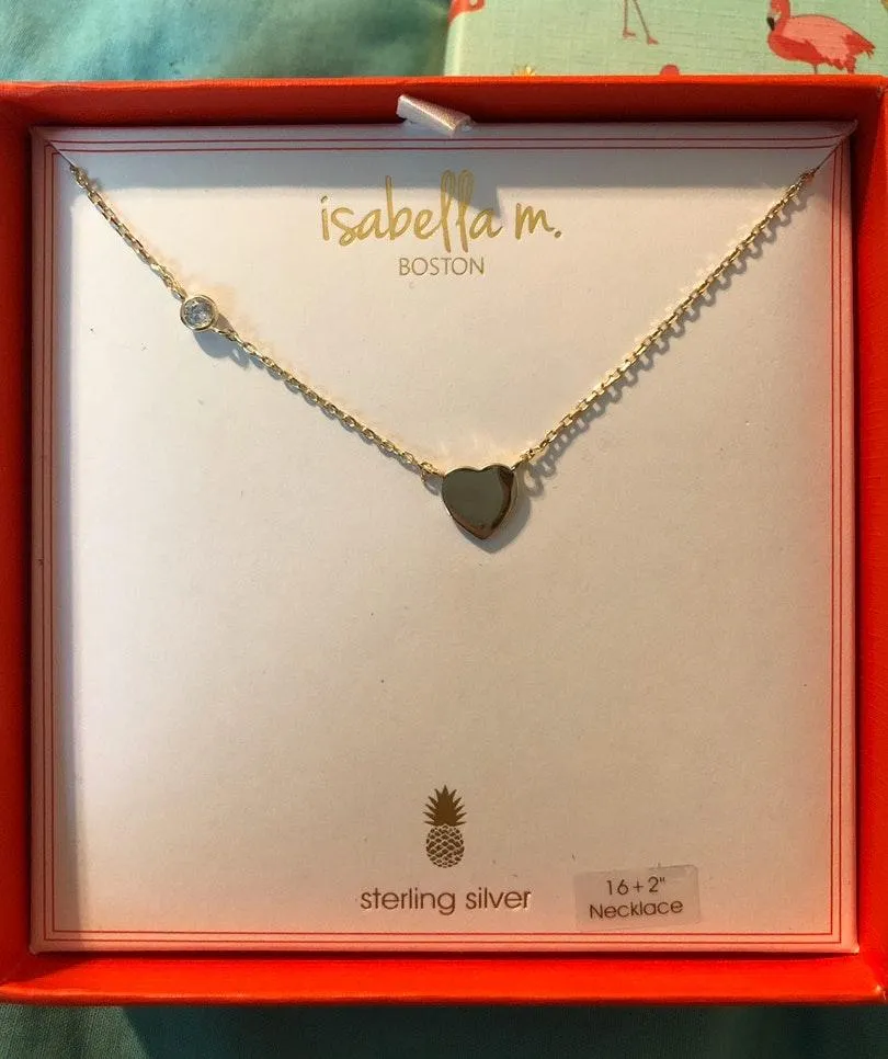 Isabella M Boston Necklace Silver - Image 2