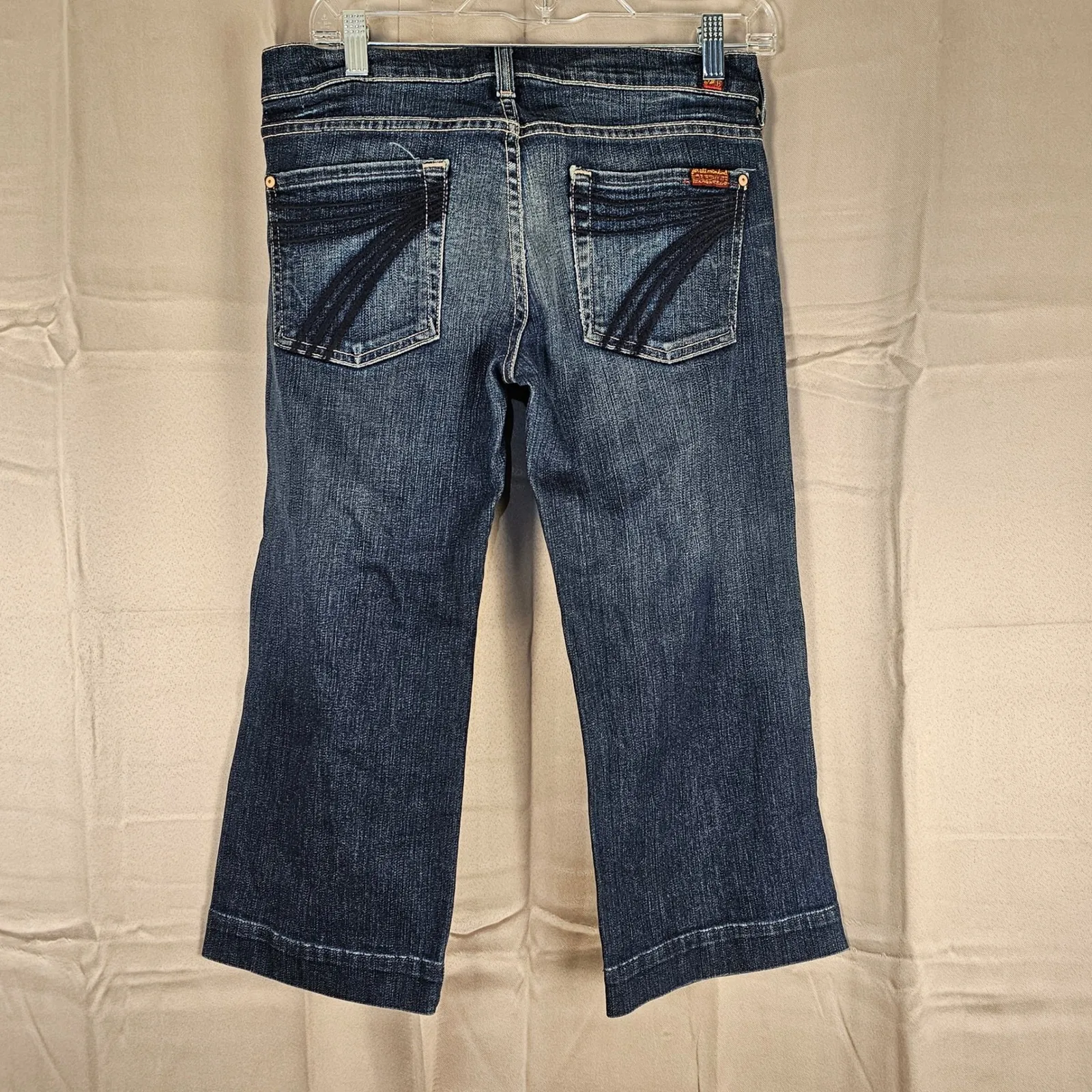 7 For All Mankind Womens‎ Dojo Capri Jeans 28 - Image 3