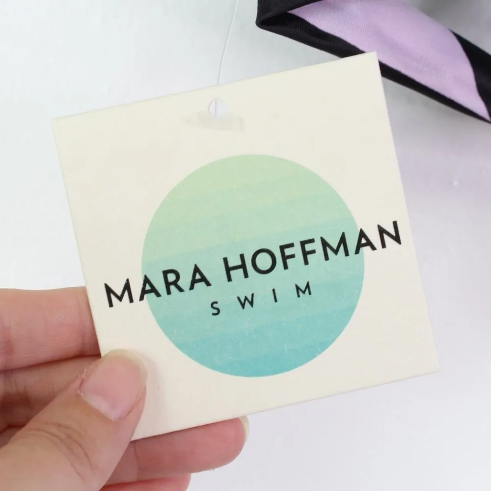 Mara Hoffman Diamond Wrap Bikini‎ Top in Aqua Size XS - Image 4