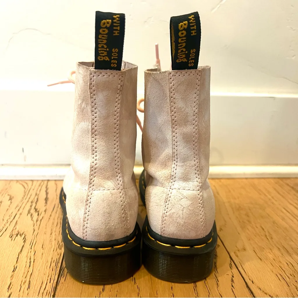 NEW Dr. Martens 1460 Pascal Pink Tie Dye Combat Boot Sz 5 EU 36 Women $140 Suede - Image 5