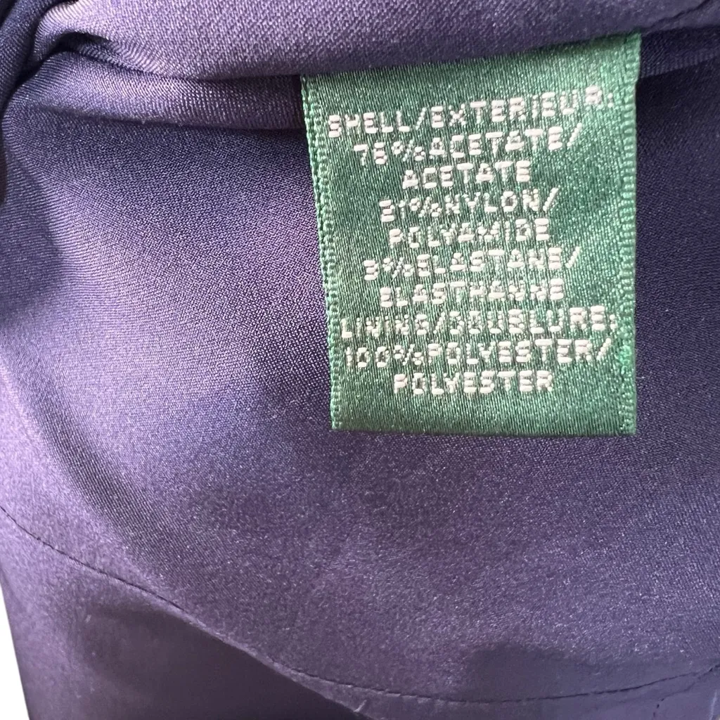 Lauren Ralph Lauren Dresses Side Pleat Cocktail Sleeveless Women’s Dress Size 16 - Image 6