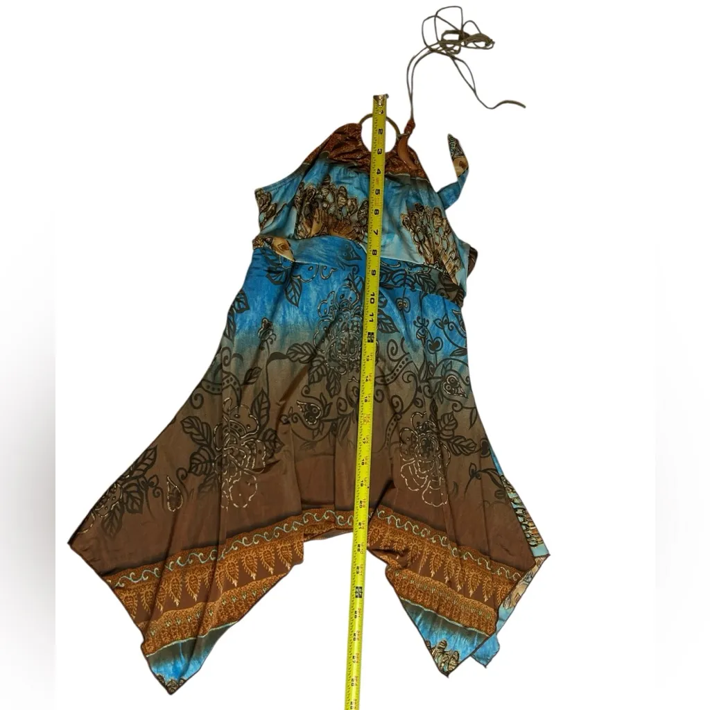 Rare Vintage Y2K Wet Seal Strapless Boho Fairy core Halter Top with Moon Pendant - Image 13