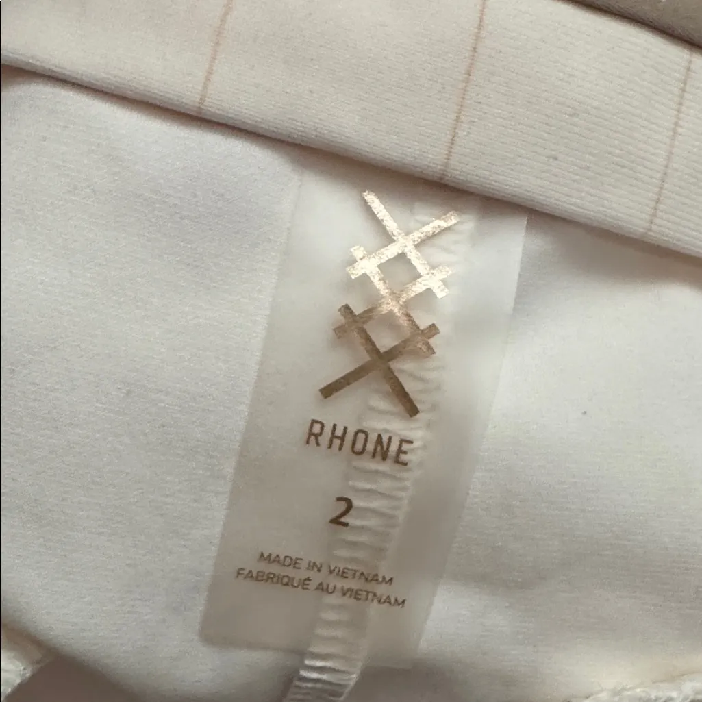 Rhône The Trouser Shorts ivory pinstripe 2 - Image 4