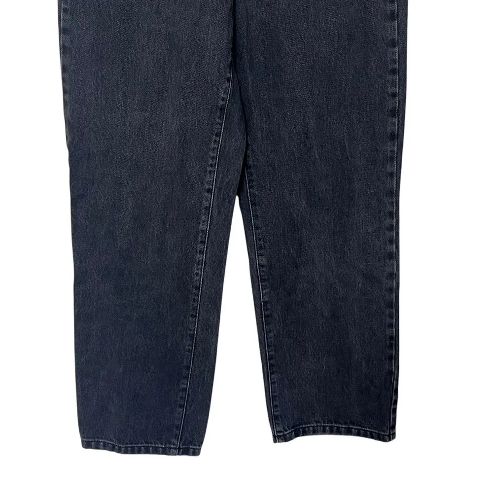 BY MALENE BIRGER Milium Jeans Size XS Black Straight Leg Organic Cotton Minimal - Image 6