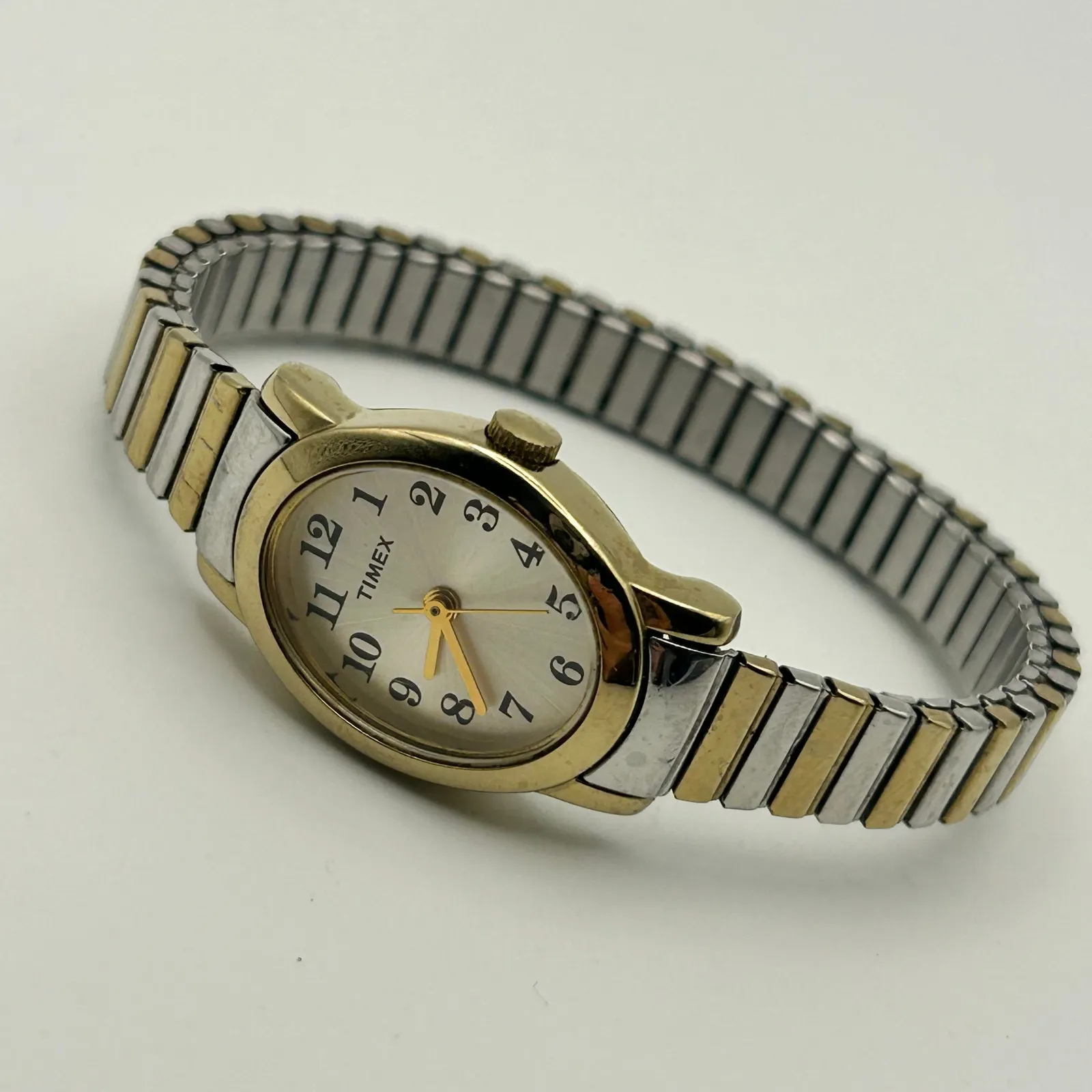 Timex Silver Gold Stainless Steel Women’s Fashion Watch, 18mm - Image 4