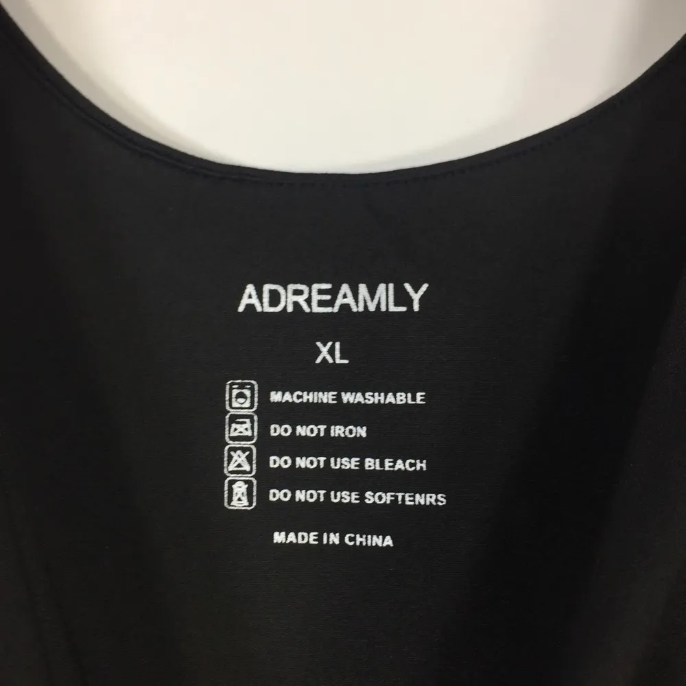 Sleeveless Scoop Neck Bodysuit Black XL - Image 2