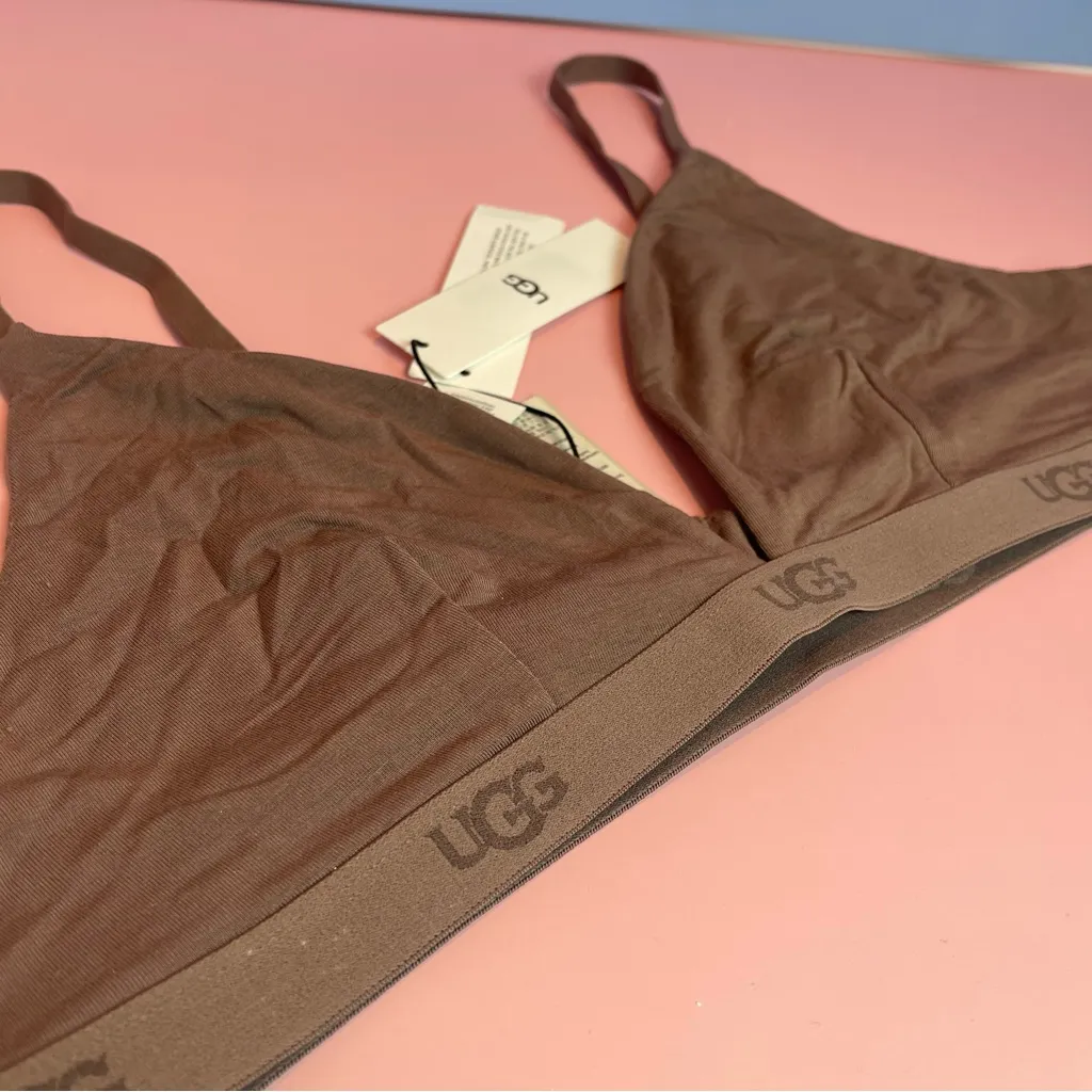 UGG Francis Bralette Taupe Brown Size L NWT Wireless Soft - Image 5