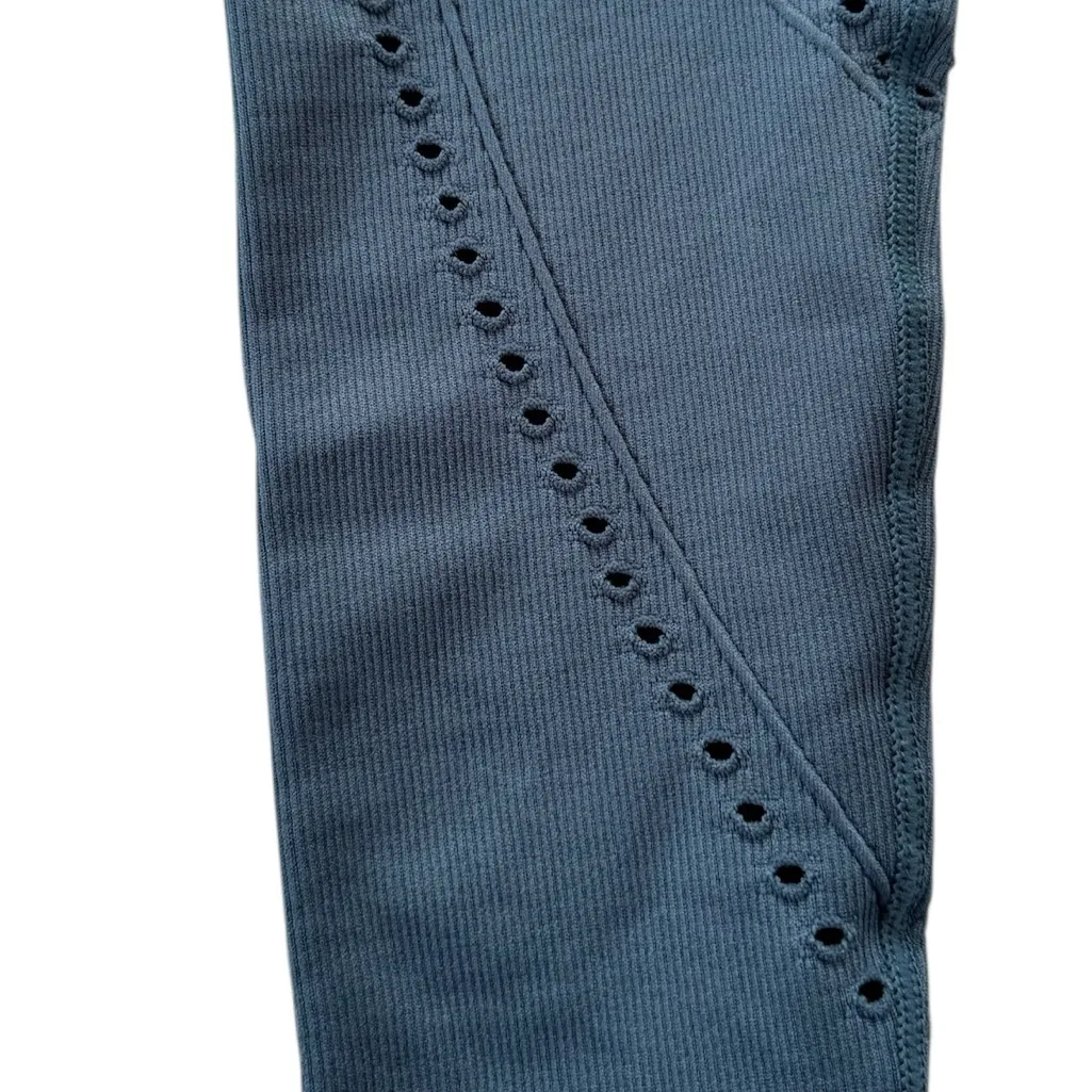 Spiritual Gangster Thea 7/8 Seamless Leggings Teal Size M/L - Image 7