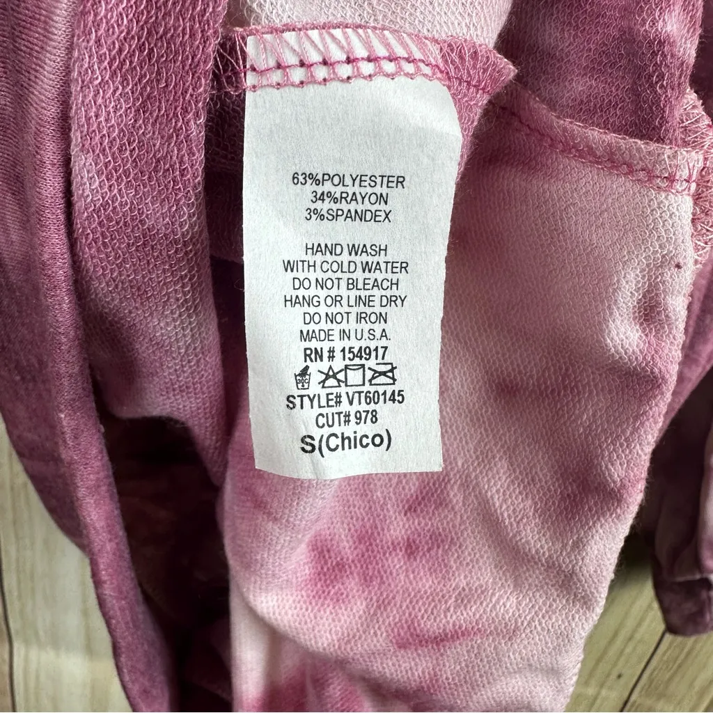 Vine & Love Textured Knit Leopard Tie Dye Shirt - Image 6