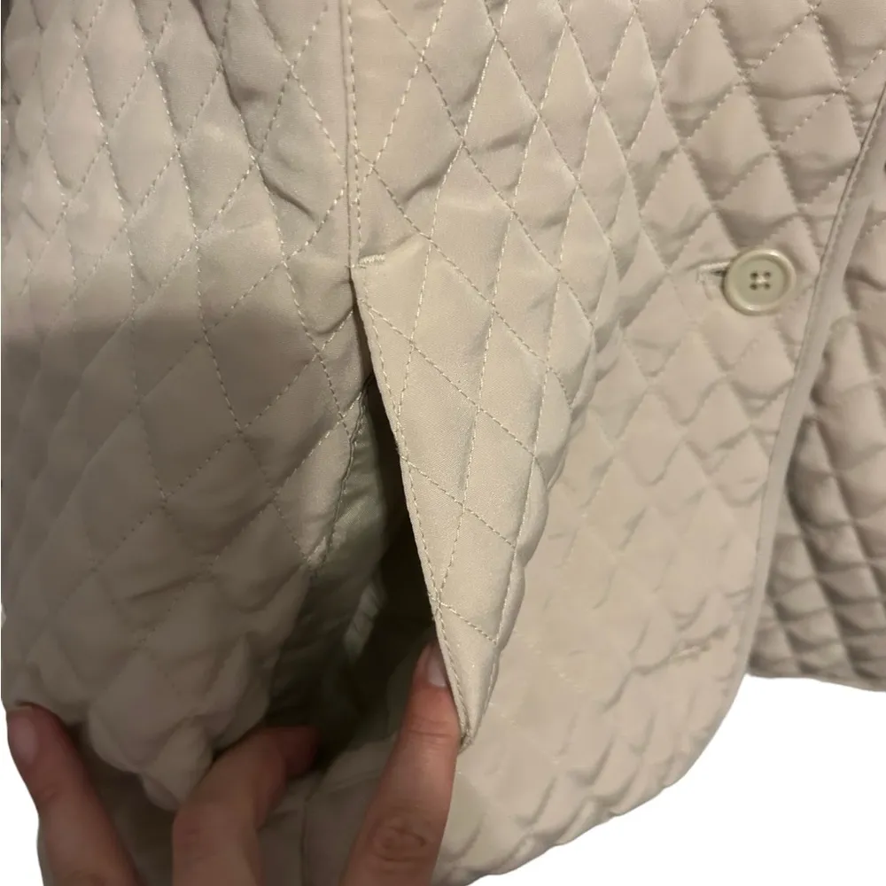 NORDIC LIGHTS QUILTED LIGHTWEIGHT BEIGE jacket size large - Image 2