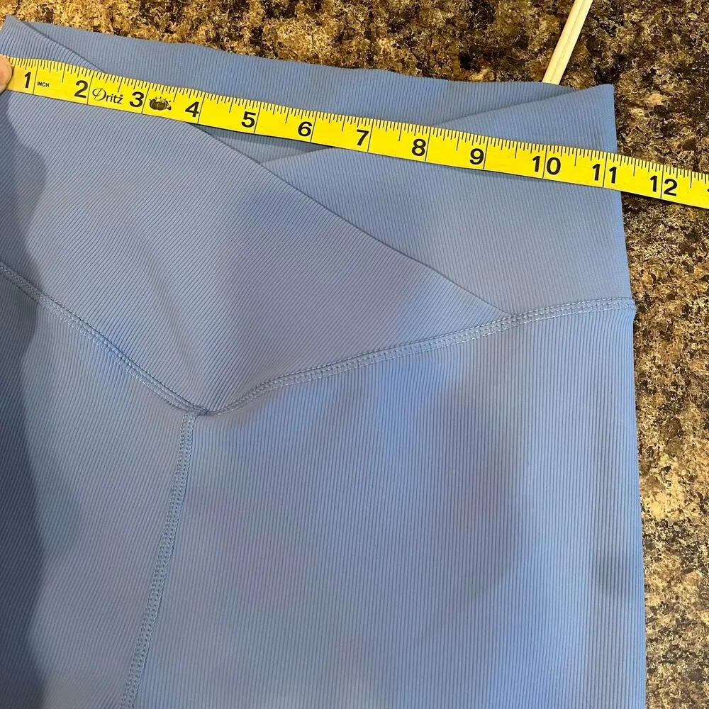 Wilo Blue High Waist Leggings Small - Image 5