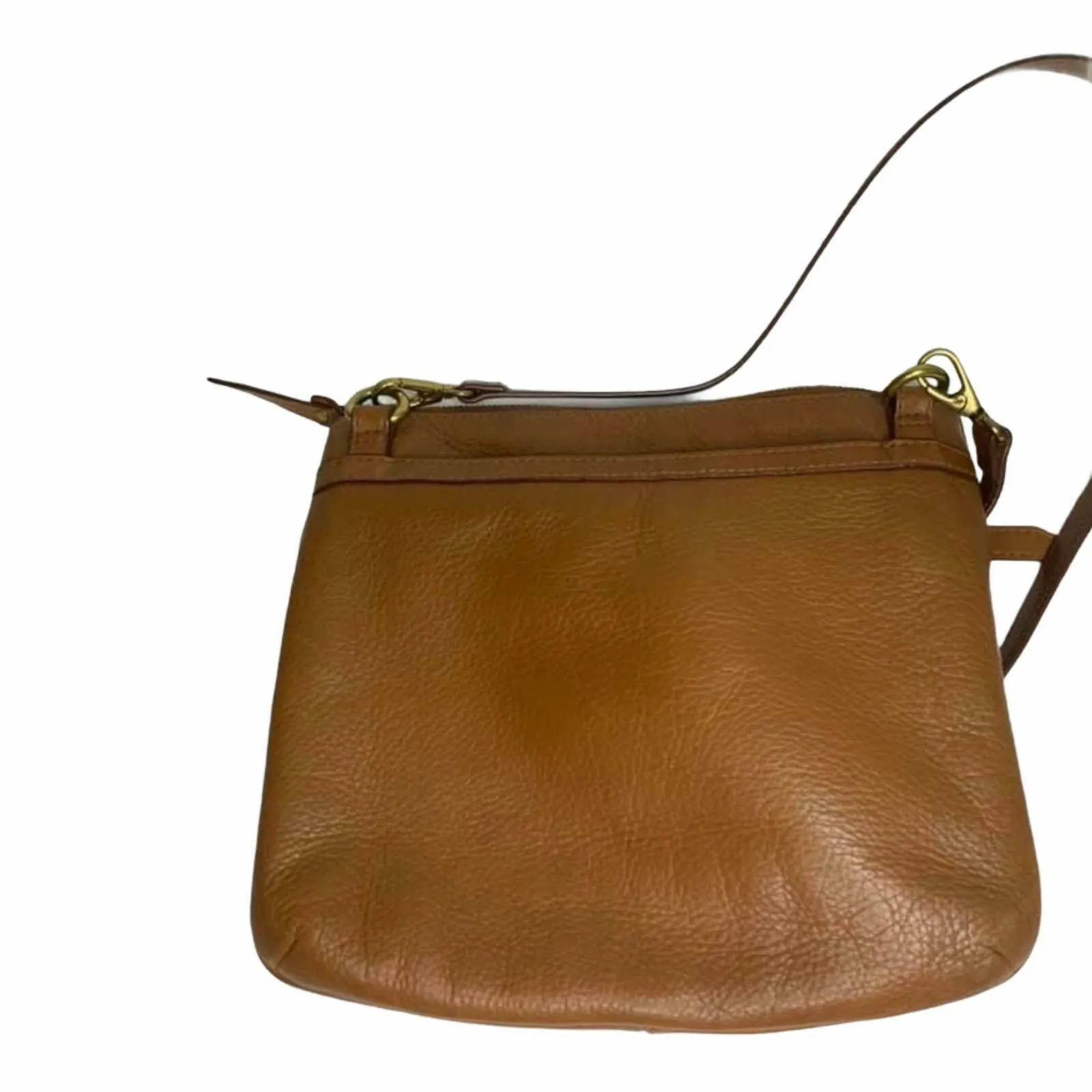 Fossil Brown Leather Crossbody Bag‎ - Image 4