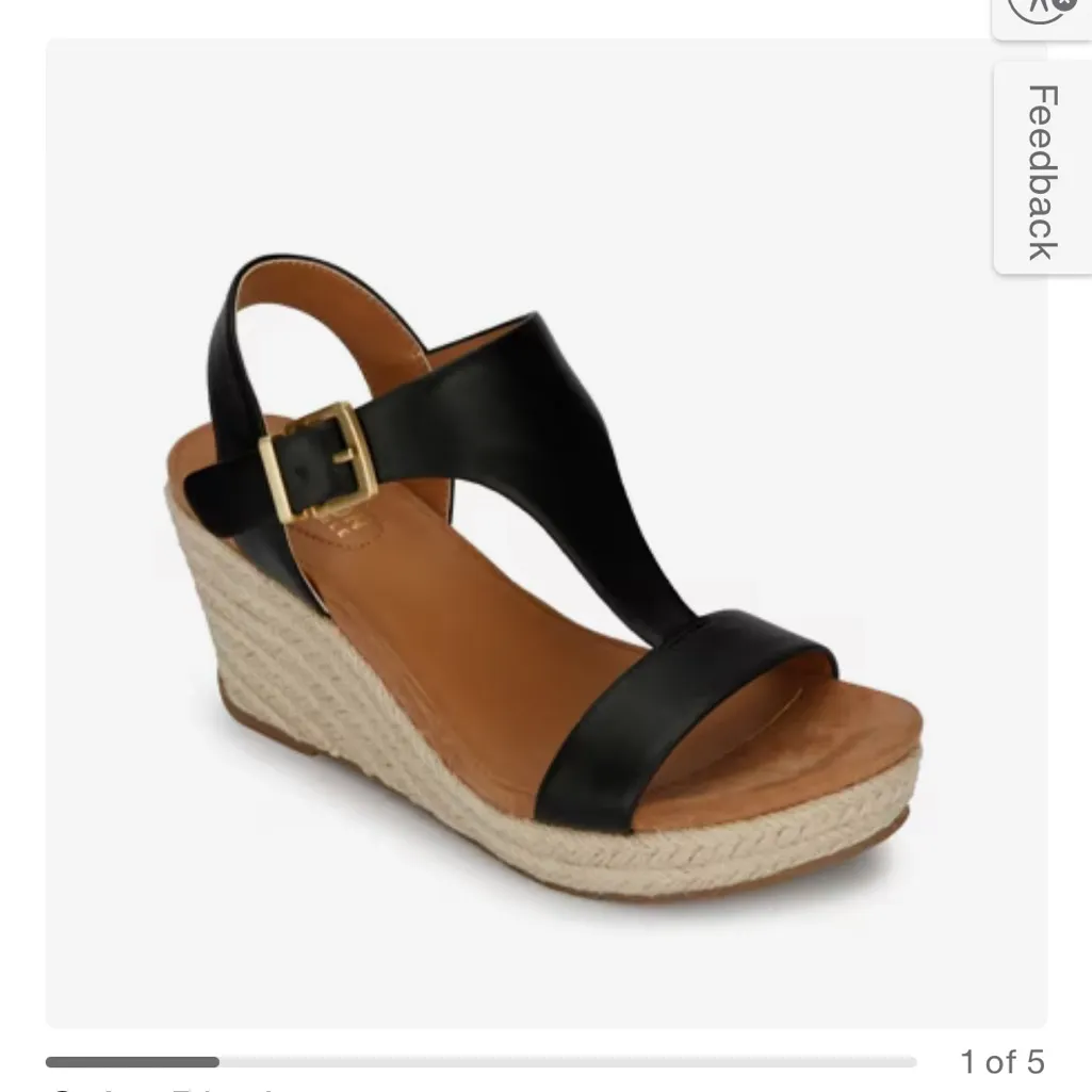 Kenneth Cole Reaction Black and Tan Sandals - Image 4