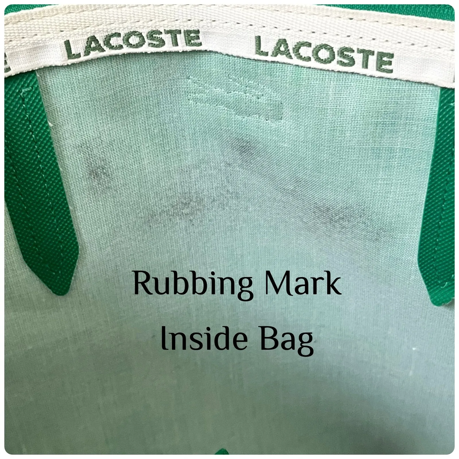 Lacoste Green Concept Vertical Zippered Tote Bag - Image 6