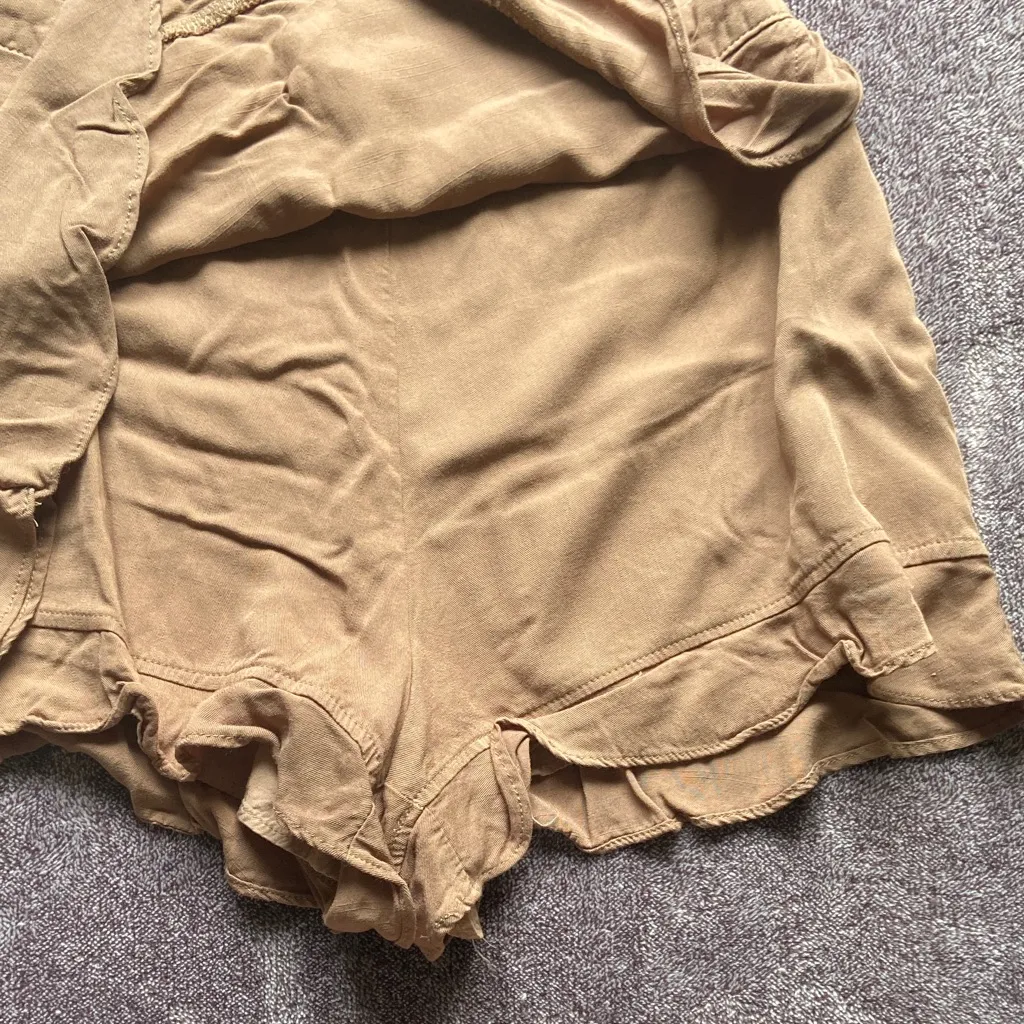 Altar'd State Tan Ruffle Skorts - Image 6