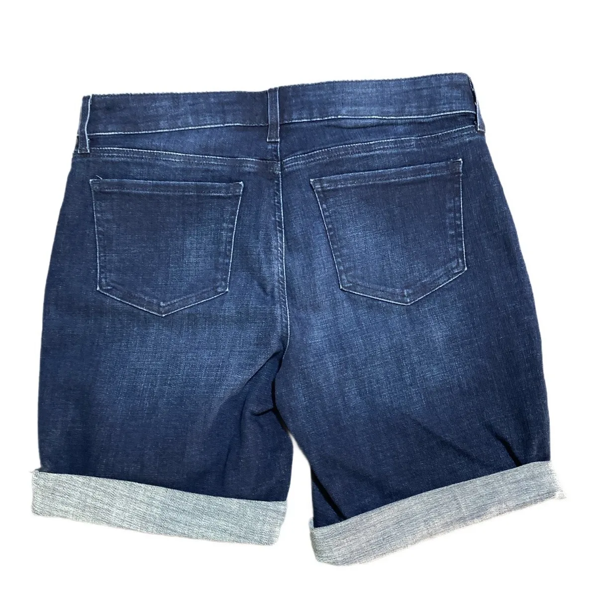 NYDJ Ella Roll Cuff Denim Shorts Sz 8 - Excellent Condition - Image 2