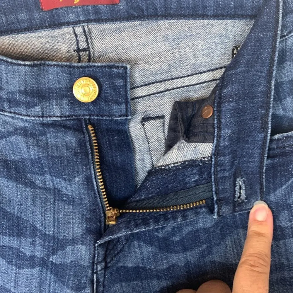 7 for all mankind womens size 26 zebra print skinny jeans - Image 7