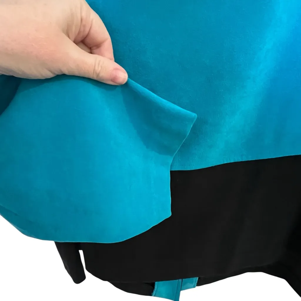 NWT vintage 1990’s Apparenza Women's Turquoise & Black Jacket women’s 24W Blue - Image 5