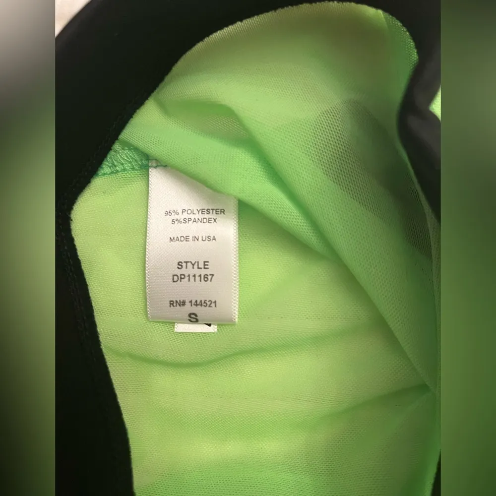 NWOT iheartraves lime green mesh rave bottoms - Image 3