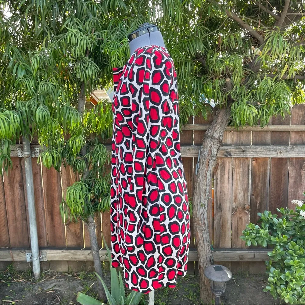 Diane von Furstenberg Reina Print Silk Dress size 8 - Image 4