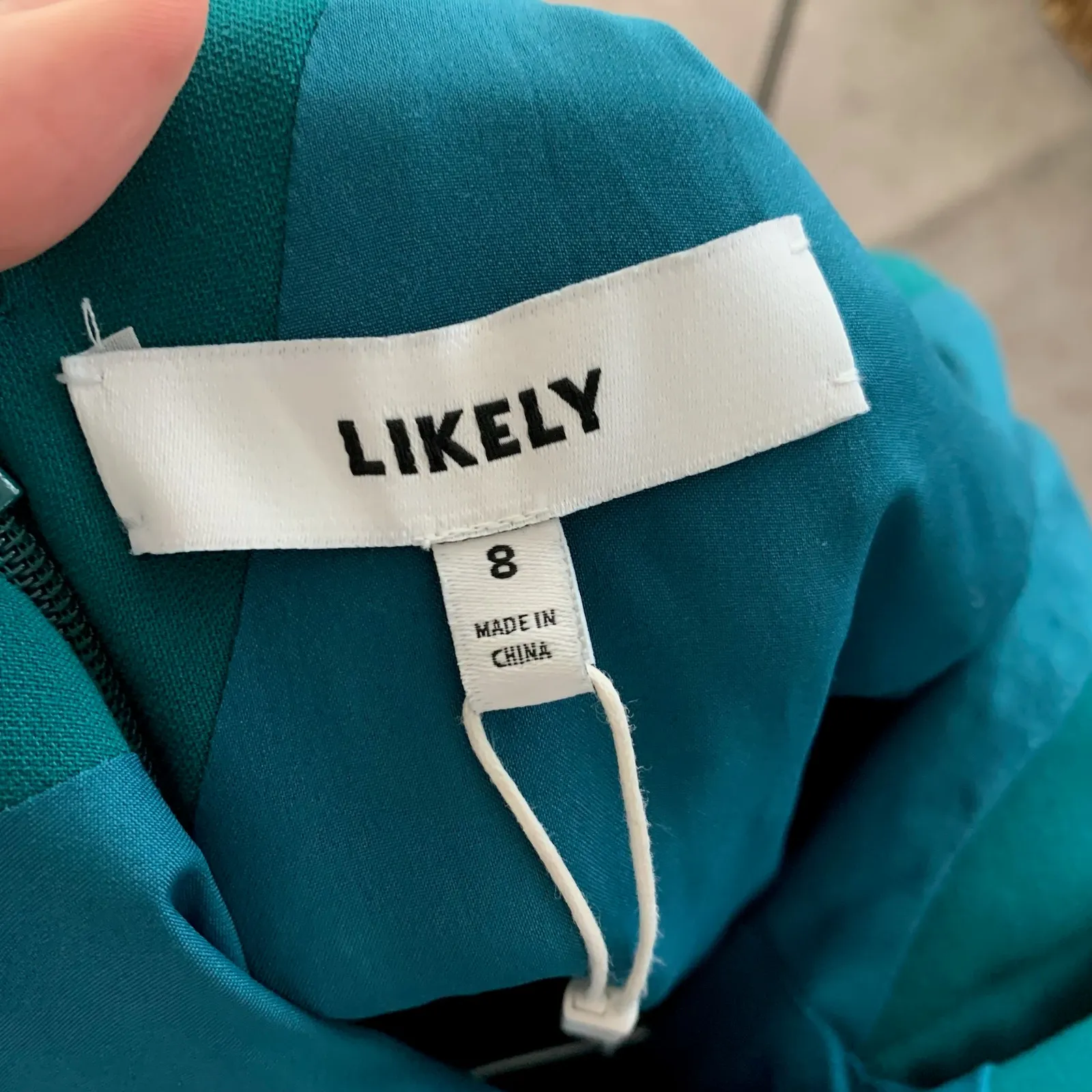 Likely Elisas Gown Maxi Formal Veri Green Dress Womens Size 8 New - Image 16