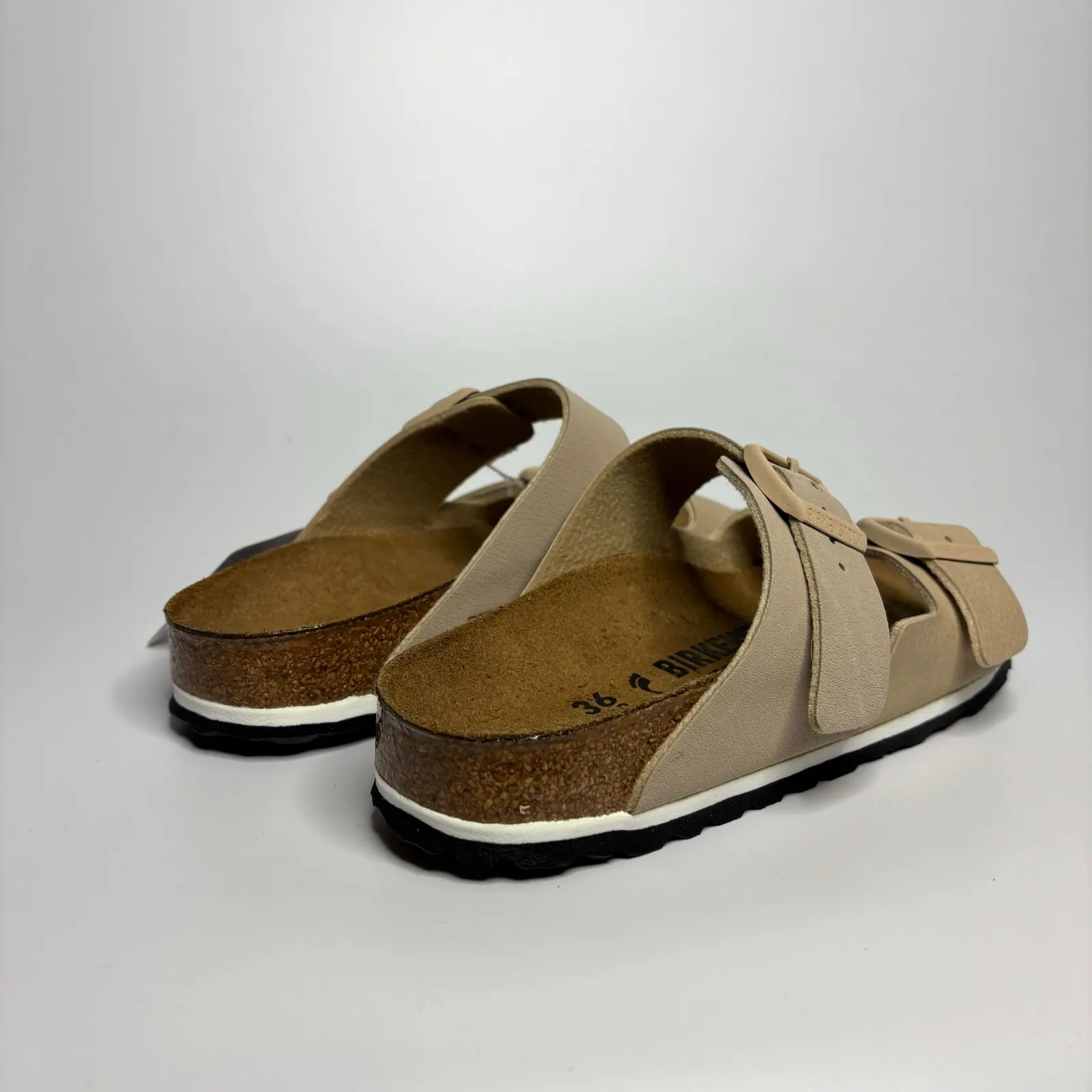 Birkenstock  Arizona Split Two Strap Sandals in Ice/Sandcastle (Narrow) - Image 5