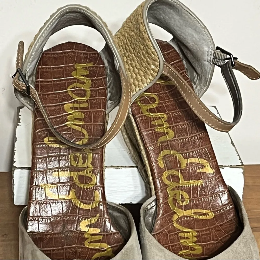 Women’s‎ Sam Edelman Harmony Suede Espadrille Wedge Size 10M - Image 8