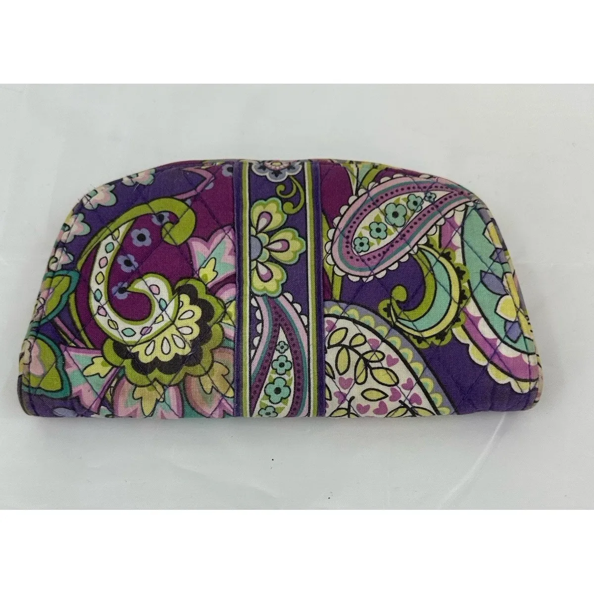 Vera Bradley Purple Paisley Heather Kiss‎ n Snap Wallet Retired - Image 2