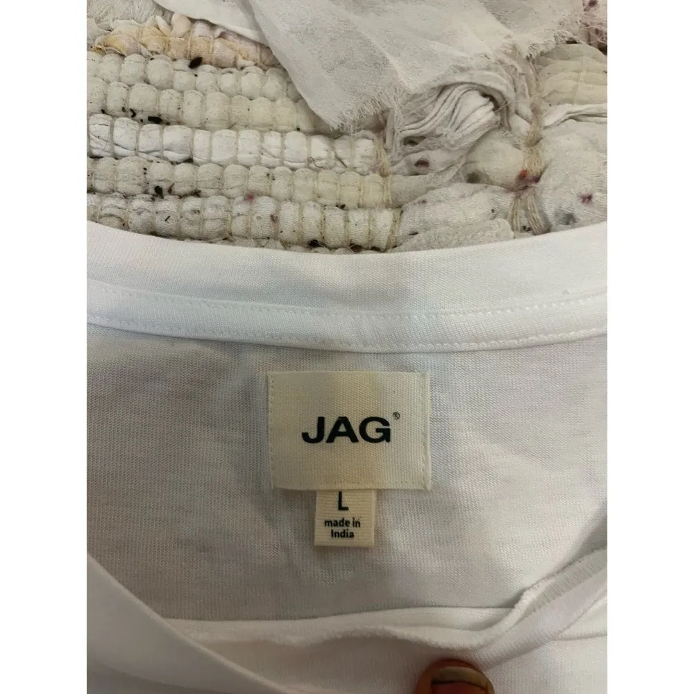 Woman’s jag white top size large (nwt) (b58) - Image 4