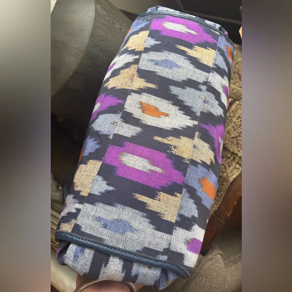 Authentic Coach 1941  jacquard graphic /Leather 3 compartments shoulder bag - Image 8